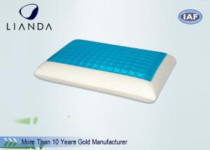 Wholesale Non - Toxic Stay Cool Pillow , White Cooling Gel Bed Pillow 50D from china suppliers