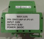 3000VDC Isolation 0-100mV to 0-15V Green isolation amplifier DIN35 CE approved