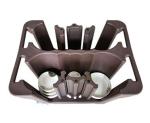 Restaurant Dish Storage Carts Tableware Trolley