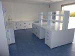 Corrosion Resistant Full Steel Lab Island Bench / Desk Lab Systems Furniture