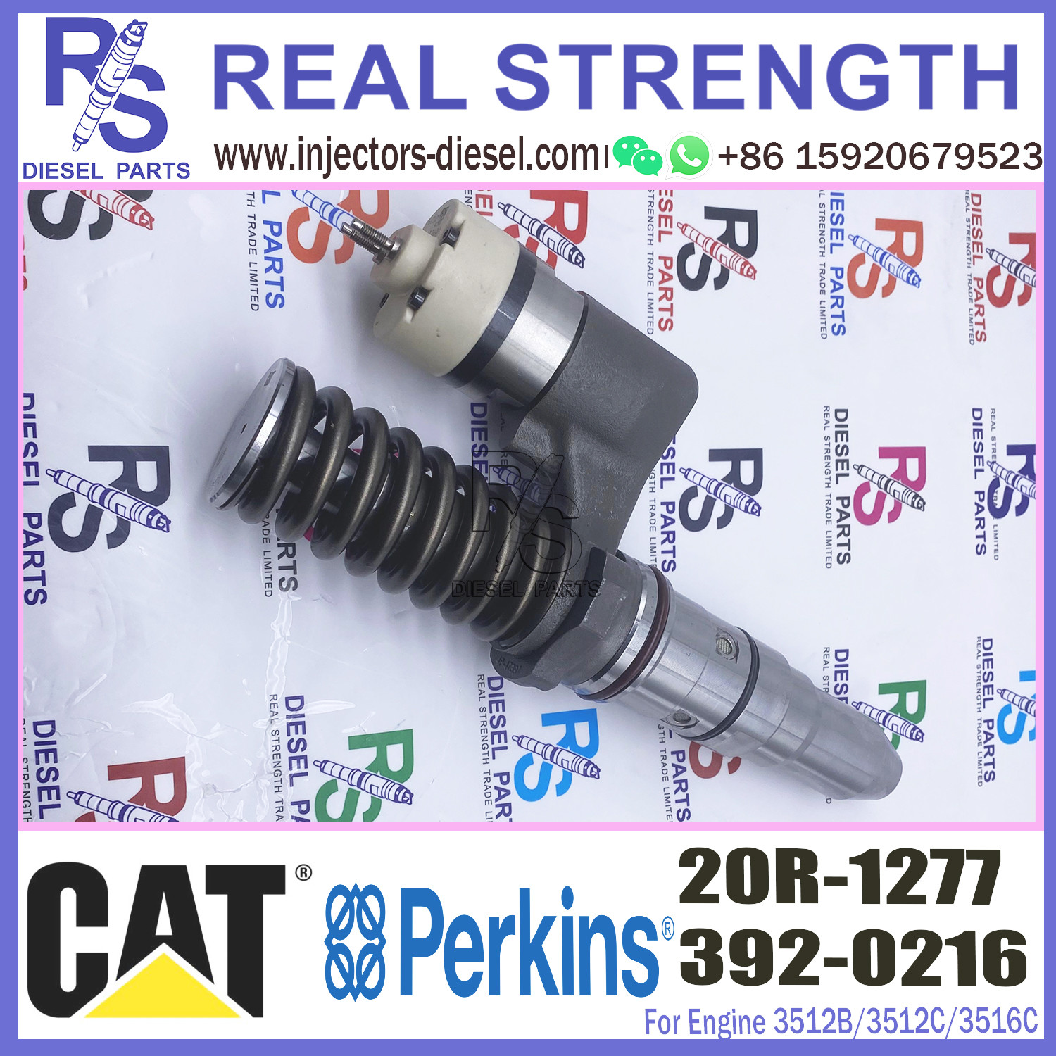 Diesel injector nozzle 3920216 20R-1277 20R1277 for 3512B 3512C 3516C engine fuel injector