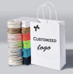 HDPK 2022 Factory Customized Kraft Paper Bags With Personal Logo Shopping Gift