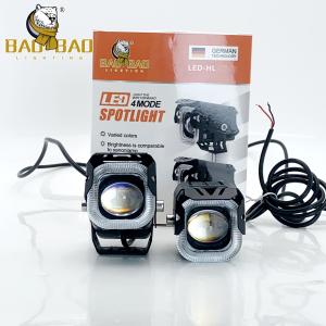 Wholesale 2pcs RGB Ring 25 Watts White Yellow Flashing Aluminum Motorcycle Fog Lights LED Headlight Bulb Taillight Available Auto Parts from china suppliers