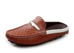 Fashion Flat Mens Leather Slippers Summer Mens Sandals For Beach Walking