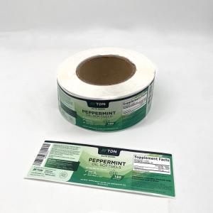 Wholesale Waterproof Custom Vinyl Label Self Adhesive Healthy Food Sticker CMYK / PMS Color from china suppliers
