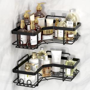 Wholesale Waterproof Rustproof Wall-mounted Strong Adhesive Shower Organizer Shelf for Bathroom, Dorm and Kitchen from china suppliers