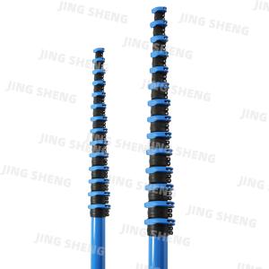 Wholesale 65ft 074 Panel Snap Blue Telescopic Carbon Fiber Pole for Industrial Vacuuming,Tree Pruning from china suppliers