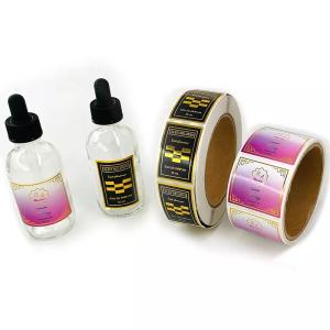 Wholesale Deluxe Gold Foil Self Adhesive Sticker Cosmetic Label For Glass Drip Bottle from china suppliers