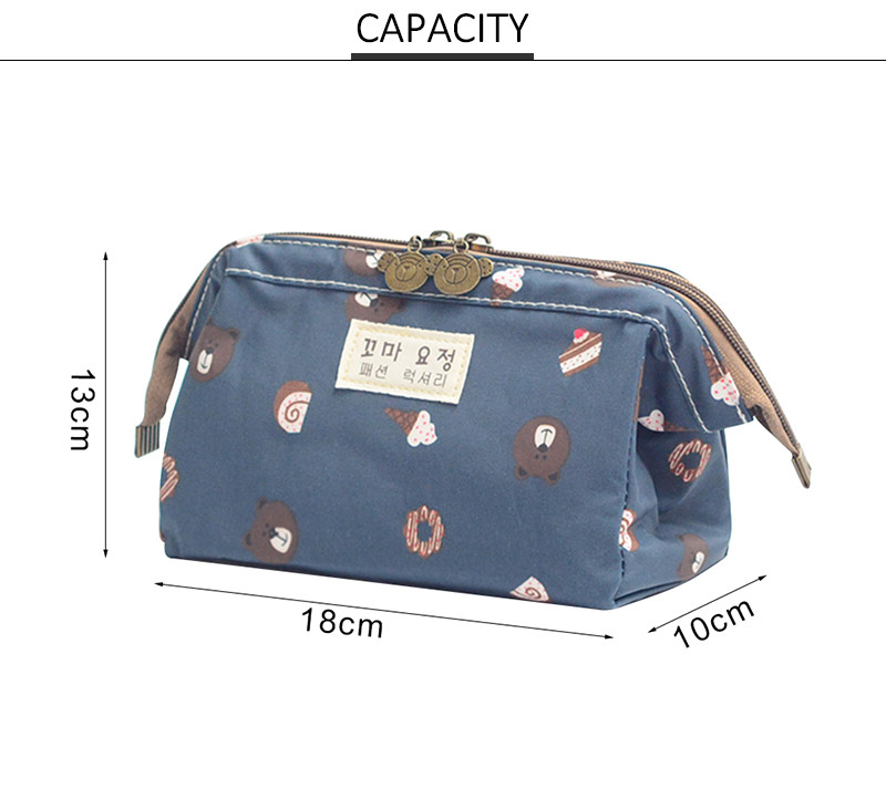 Women Travel Polyester Cosmetic Organizer Pouch