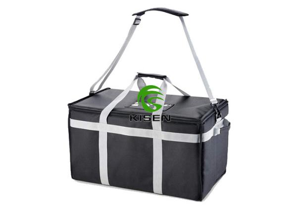 Hot / Cold Thermal Insulated Cooler Bags For Food Delivery Zippered Large