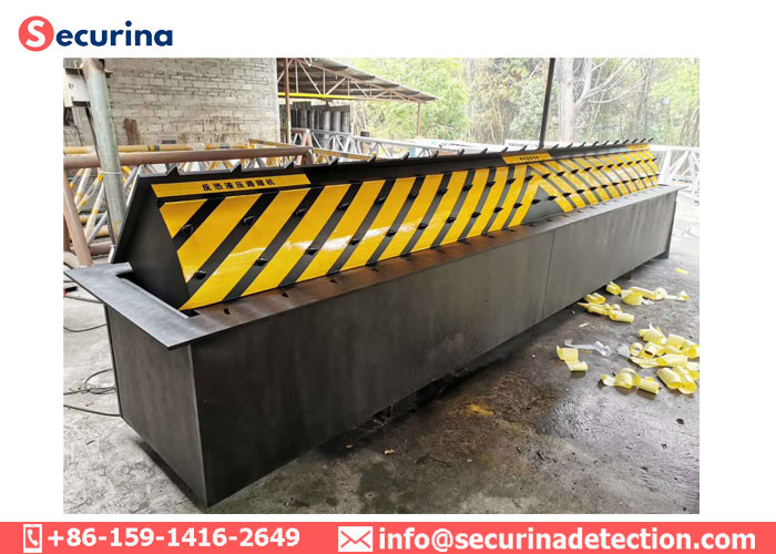 Carbon Steel Frame Hydraulic Spike Roadblocker Traffic Road Blocker Barrier Machine