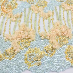Wholesale Distinctive 3D Floral Lace Handwork Decoration Lace Fabric For Dress from china suppliers
