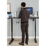 2 Stage Anti-Collision Electric Height Adjustable L-Shaped Lift Desk for Work