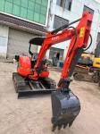 0.15m3 Bucket Red Color Mini Used Excavator Kubota U35 Second Hand Mini