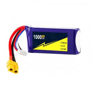 Wholesale 11.1V 3S 1000mah Lipo Battery 70C-140c Lipo Batteries For Rc Boats With W/XT-60 from china suppliers