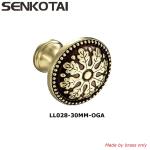 Antique Style Brass Elegant Solid Hardware Knobs for Furniture Cabinet Closet
