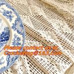 Crocheted Applepine flower Table cloth, table cover, handmade crochet, blanket,