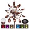 Buy cheap Bronze Color Steel 75 Inch Led Solar Wind Spinner Light from wholesalers