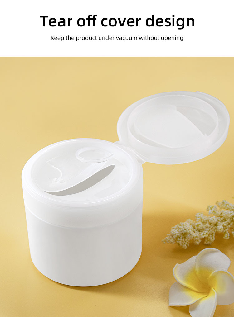 80/100/200g Cosmetic Cream Jar Pp With Tear Off Cover Design