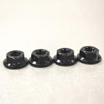 Black Zinc Serrated Hexagon Flange Nuts DIN Standard Imperial Inch Measurement