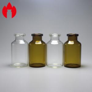 Wholesale 20ml Clear Or Coffee Medicinal and Cosmetic Glass Tube Bottle Vials from china suppliers
