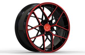 Wholesale BMW Black Red Two-Tone 1 pieces factory from china alloy aluminium wheels from china suppliers