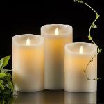 Battery Operated Flickering White Flameless Candles Party Decoration