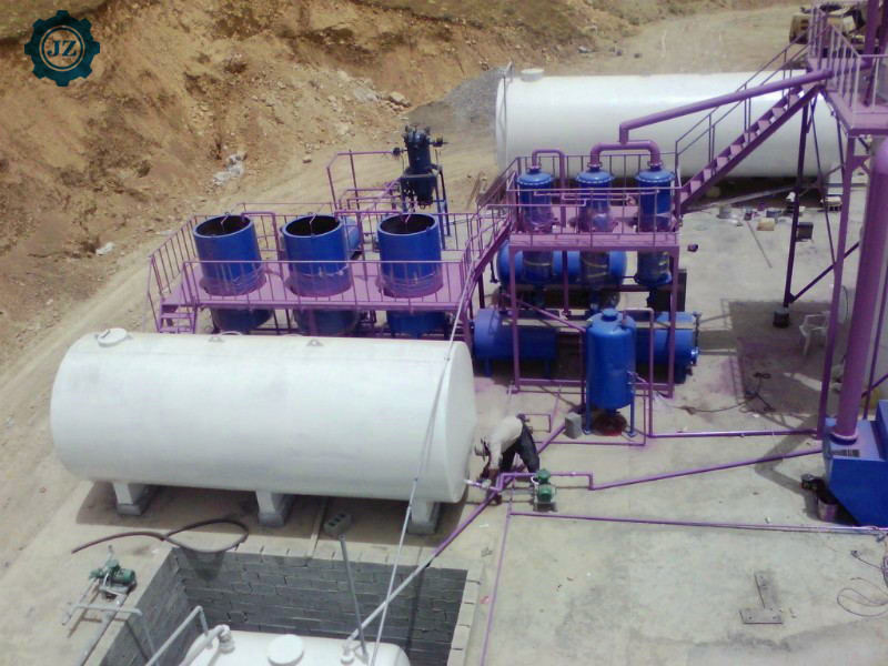 10TPD 15TPD 20TPD Waste Tire Pyrolysis Oil Distillation To Diesel Oil Refinery Plant