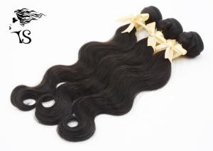 Wholesale Black Unprocessed Human Hair Weave , 100% Peruvian Body Wave Hair Bundles from china suppliers