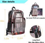 Clear Backpack Heavy Duty Kids Backpacks for Boys Clear Bookbag Stadium Approved