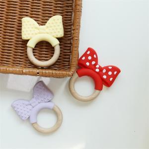 Wholesale Food Grade Silicone Teething Ring Freezable For Extra Relief Educational Toy Baby Silicone Fruit Teether from china suppliers