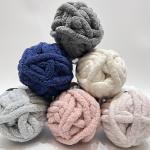 high quality super warm 1/0.14NM 100% Polyester chunky jumbo chenille yarn for