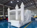 OEM Inflatable PVC Kids Bouncy Castle 13FT White Bounce House For Weddings &