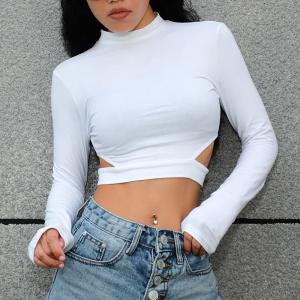 Wholesale Fitness Clothing Long Sleeve T-Shirt Women Sexy from china suppliers