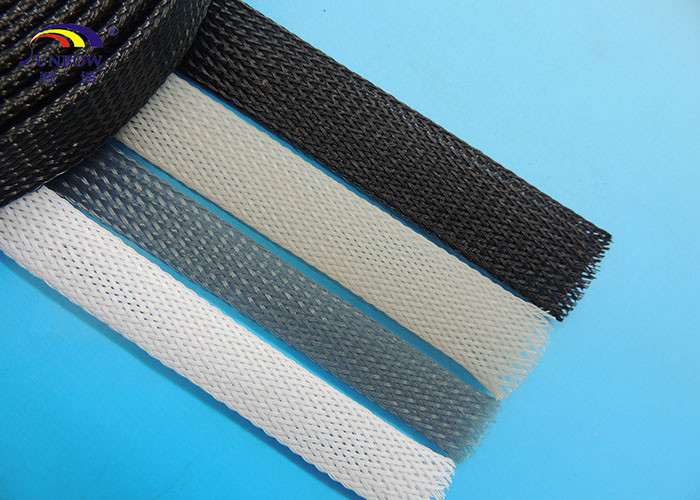 Colorful PET braided expandable Sleeve with ROHS for cable sleeving