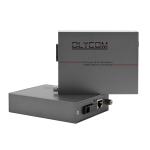 Single Mode Fiber Media Converter 1.25G Ethernet WDM Optical Unmanaged 30W PoE