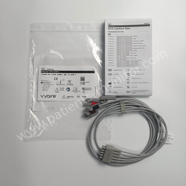 2106391-001 ECG Leadwire Grouped Set 5 Lead Grabber AHA 74cm 29 In 412681-001