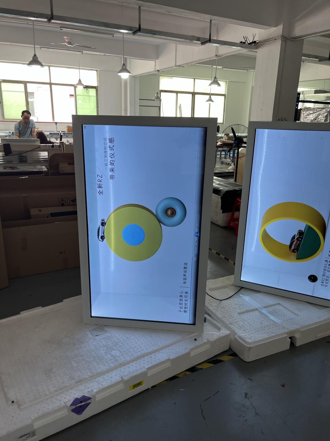 Custom Shape Bracket Design 10.1-18.5inch Transparent LCD Display Box Contrast Ratio HDMI VGA USB Interface
