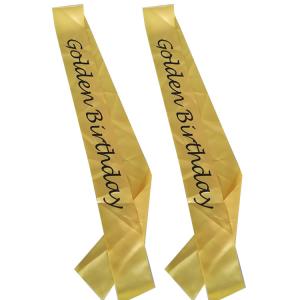 Wholesale Yellow / Rose Red Custom Award Ribbons Ink Printing For Birthday Party from china suppliers