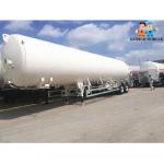 Liquid Normal Gas LNG Cryogenic Fuel Tank Semi Trailer three axles