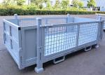 Heavy Duty Collapsible Cage Pallet Q235 Metal Stillage Grey