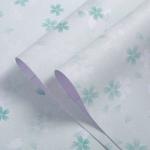 Modern Floral PVC Wallpaper for Living Room and Bedroom A4 Paper Size Sample