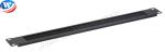 Black Horizontal Cable Management 1u Finger Duct 19 Inch Patch Rack