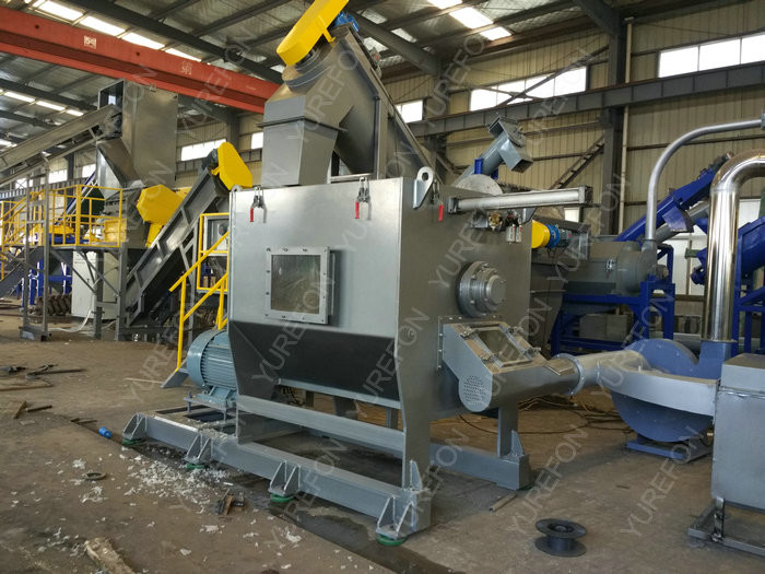 High Automatic Plastic Washing Recycling Machine , 1500 Kg / H Plastic Bag Recycling Machine Line