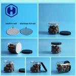 Wide Mouth 309# 740ml Canned Food PET Plastic Cans With Aluminum Eoe Screw Cap