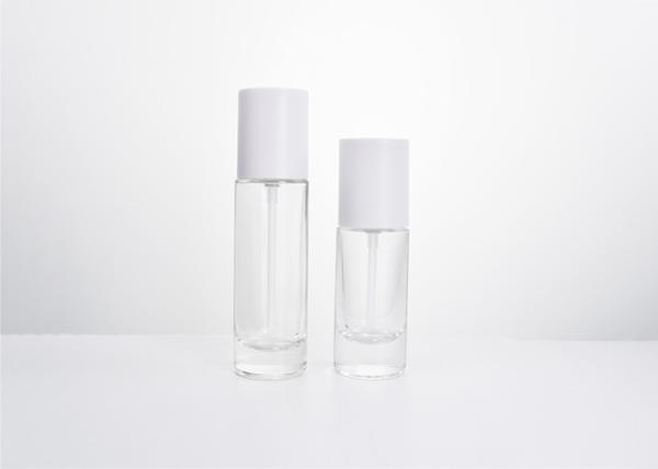Cosmetic Packaging 30&50ML Essential Clear Glass Fine Mist Pump Bottle with