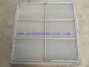 China 316L + Glass Fiber Co - Knit Mesh Pad Demister Custom Size Bar Grids on sale
