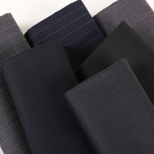 Wholesale Italian Merino Polyester Cashmere Tweed Wool Fabric 260-420gsm For Suiting from china suppliers
