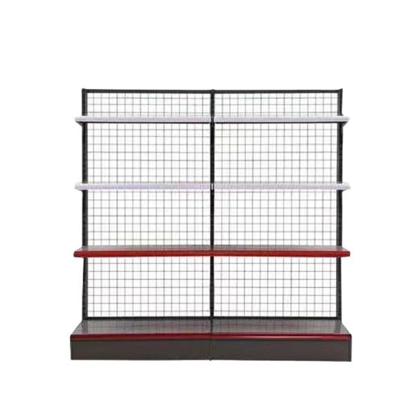 High Quality Single-Sided Supermarket Gondola Shelf Heavy Duty Cold-Rolled Steel