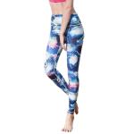 CPG Global Women's Gyg Legging Sport Running Pants Yoga Starry Blue Print Slim